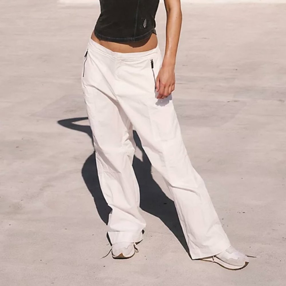 Free People WATCH OUT Pants Large - White - NWT